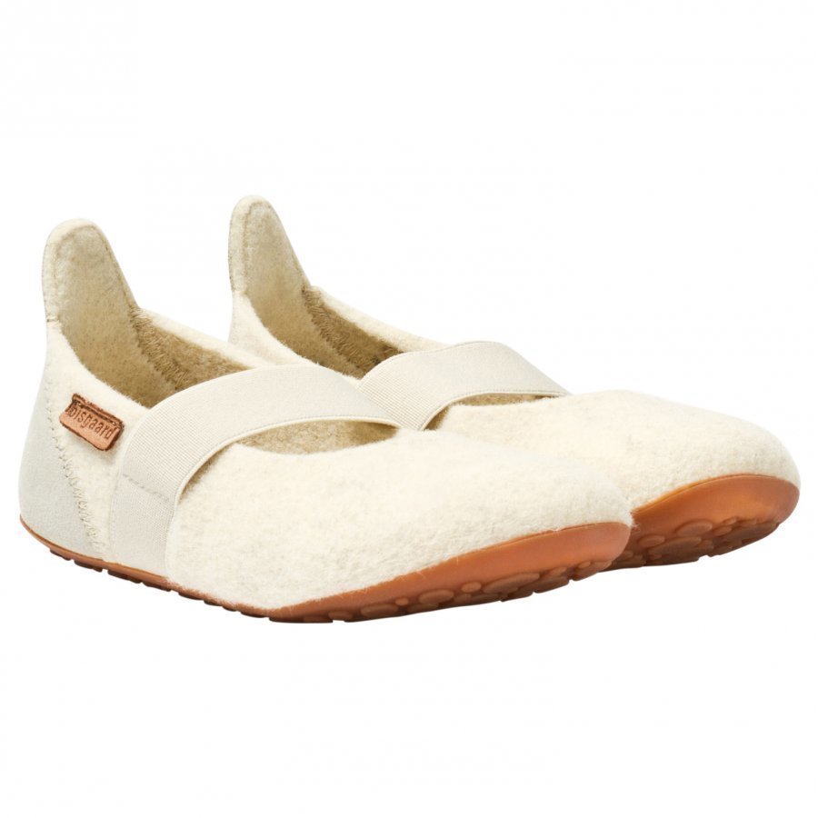 Bisgaard Home Wool Ballet Shoe Cream Ballerinat