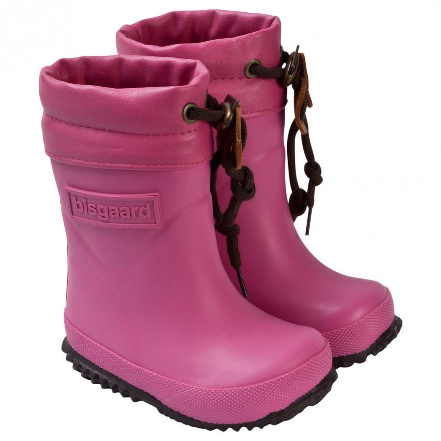 Bisgaard Rubber Boot Wool Pink Kumisaappaat