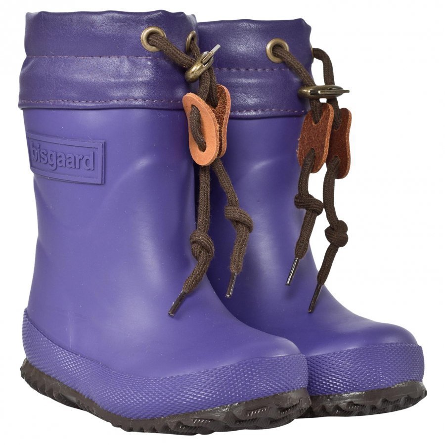 Bisgaard Rubber Boot Wool Purple Kumisaappaat