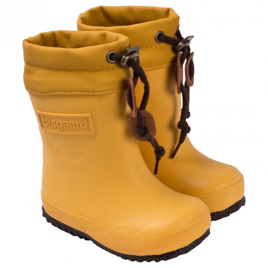 Bisgaard Rubber Boot Wool Yellow Kumisaappaat