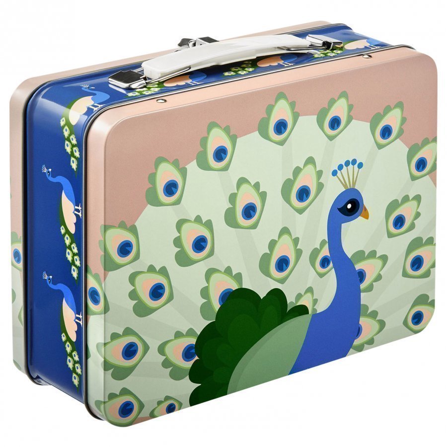 Blafre Peacock Tin Lunch Box Lounasrasia