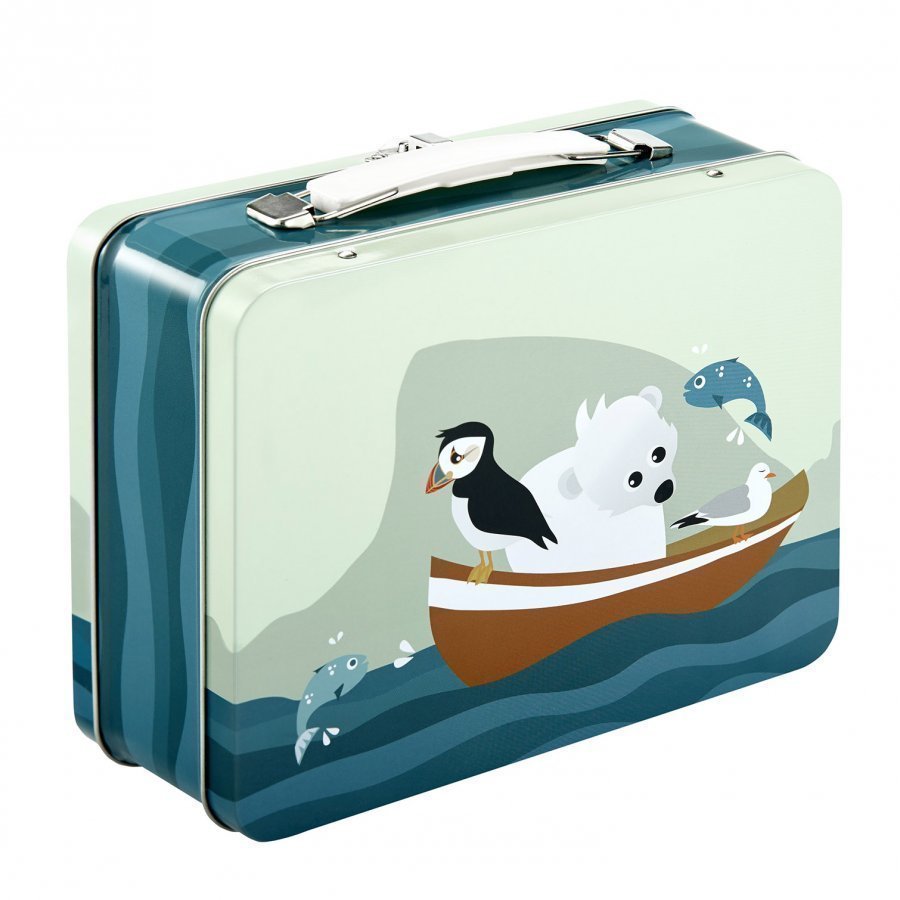 Blafre Tin Suitcase Puffin Lounasrasia