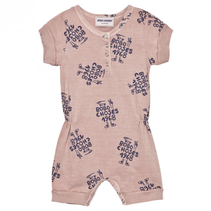 Bobo Choses 1968 Romper Off Rose Romper Puku