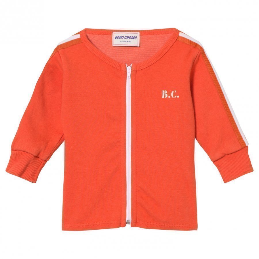 Bobo Choses B.C. Team Baby Zip Sweatshirt Red Clay Oloasun Paita