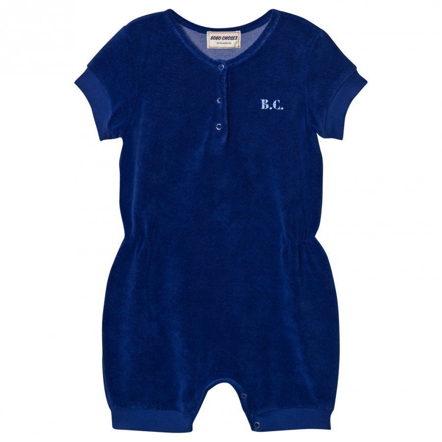 Bobo Choses B.C. Team Terry Romper Mazarine Blue Romper Puku