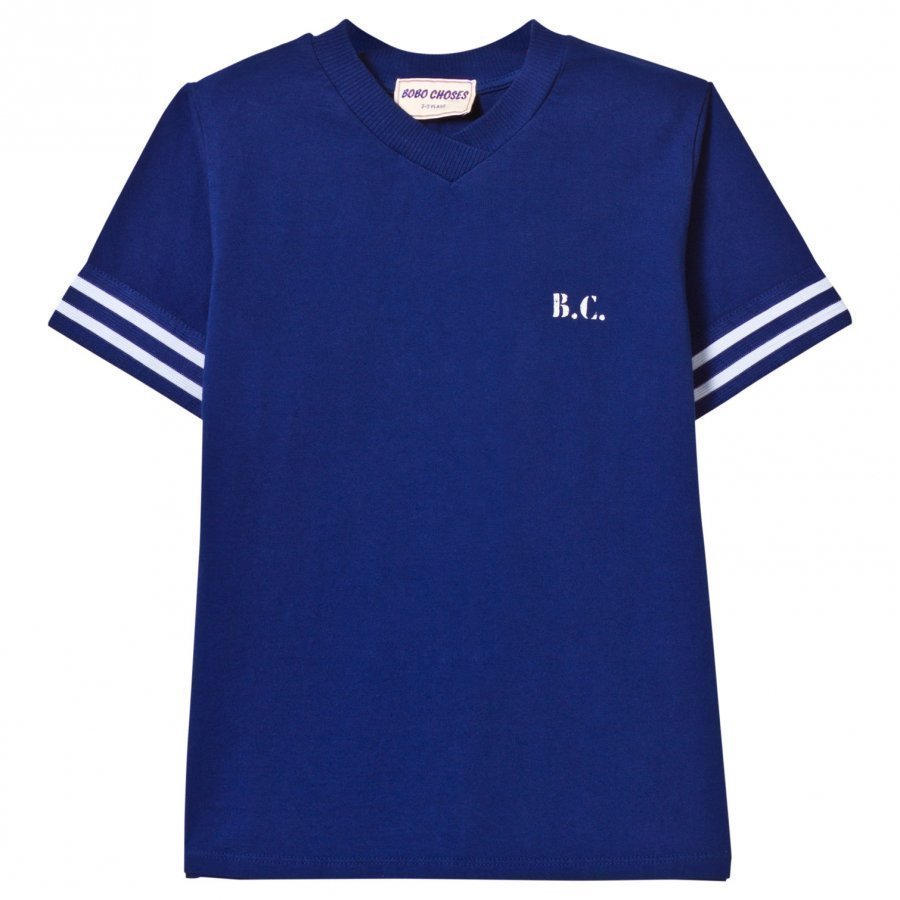 Bobo Choses B.C. Team V-Neck T-Shirt Mazarine Blue T-Paita