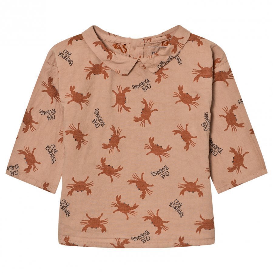 Bobo Choses Baby Button Blouse Crab Your Hands Pusero