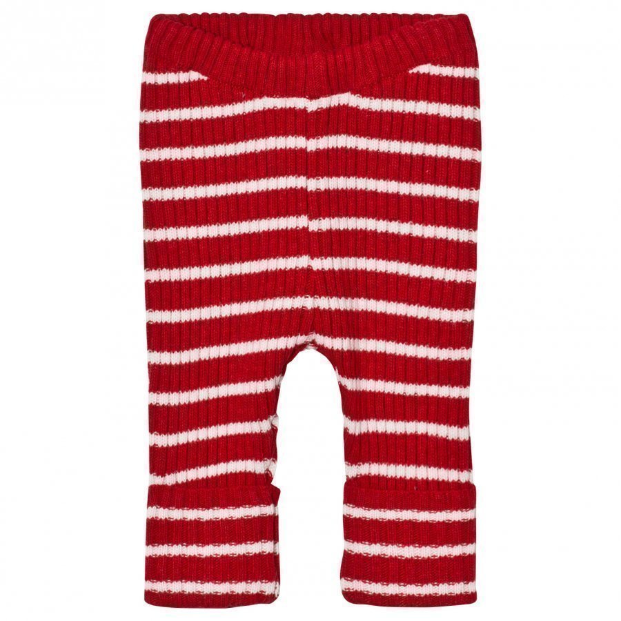 Bobo Choses Baby Knitted Leggings Stripes Red Legginsit