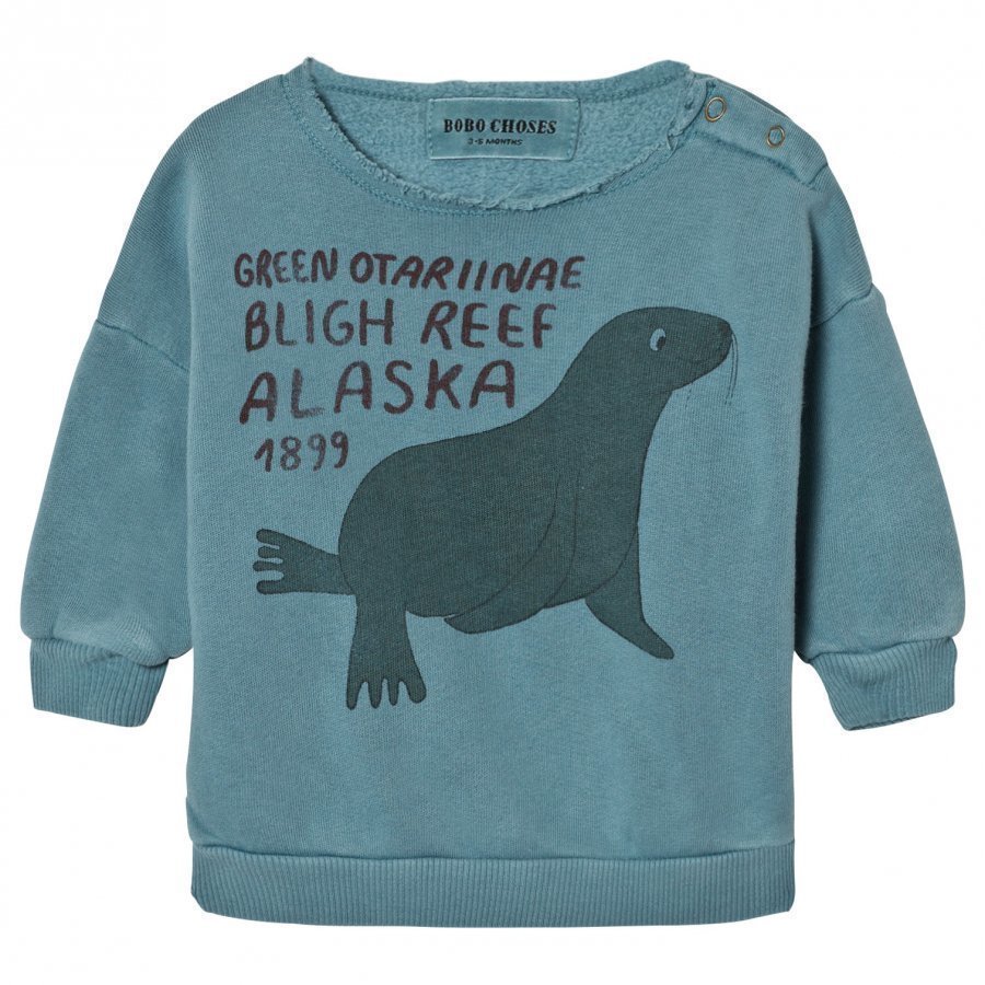 Bobo Choses Baby Sweatshirt Green Otariinae Oloasun Paita