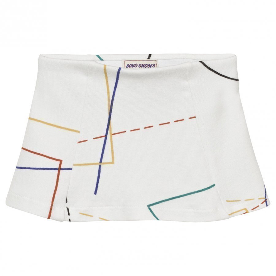 Bobo Choses Court Tennis Skirt Off White Lyhyt Hame