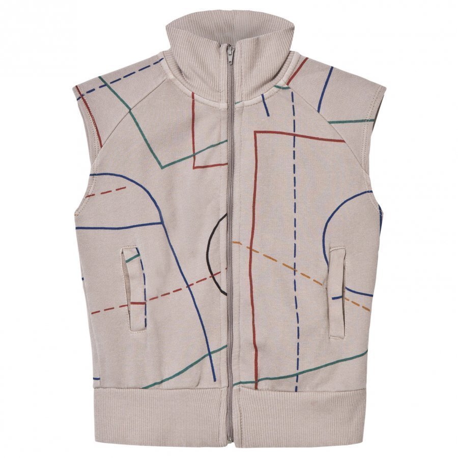 Bobo Choses Court Zip Vest Chateau Grey Oloasun Paita