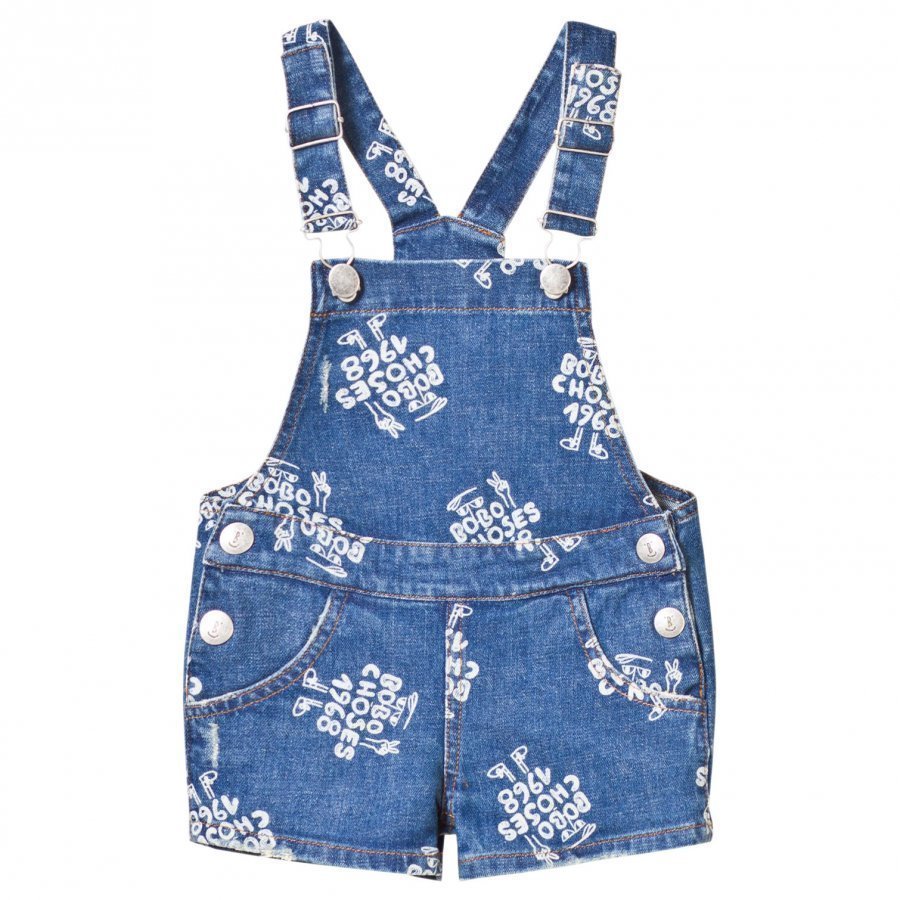 Bobo Choses Denim Dungarees 1968 Mazarine Blue Lappuhaalari