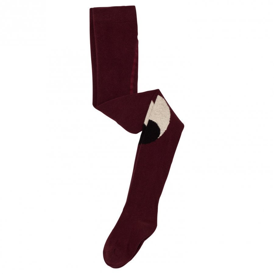 Bobo Choses Eyes Tights Burgundy Sukkahousut