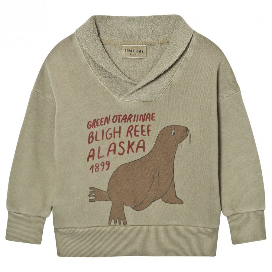 Bobo Choses Fisherman Sweatshirt Green Otariinae Oloasun Paita