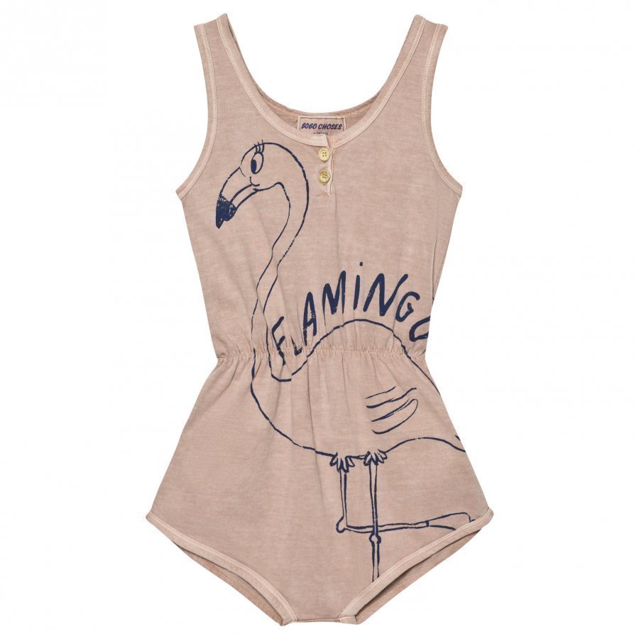 Bobo Choses Flamingo Romper Off Rose Potkupuku