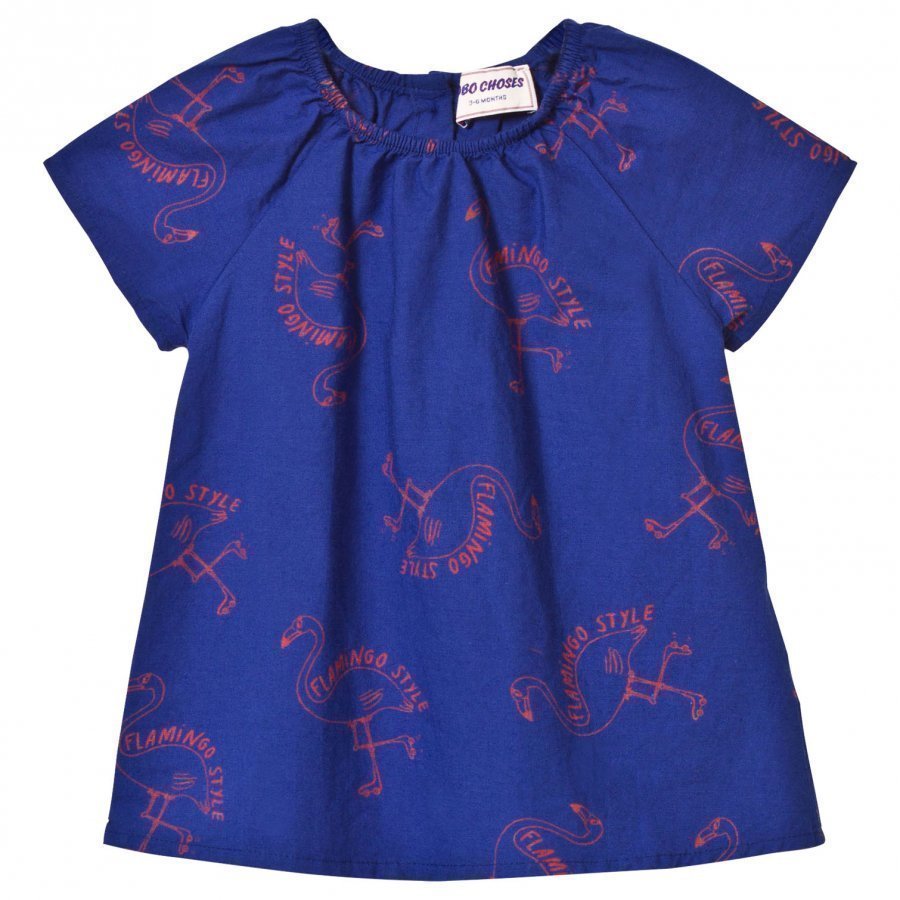 Bobo Choses Flamingos Baby Dress Mazarine Blue Mekko