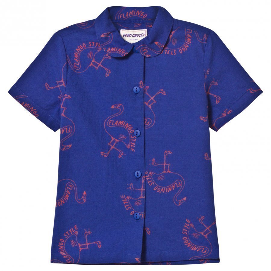 Bobo Choses Flamingos Blouse Mazarine Blue Pusero