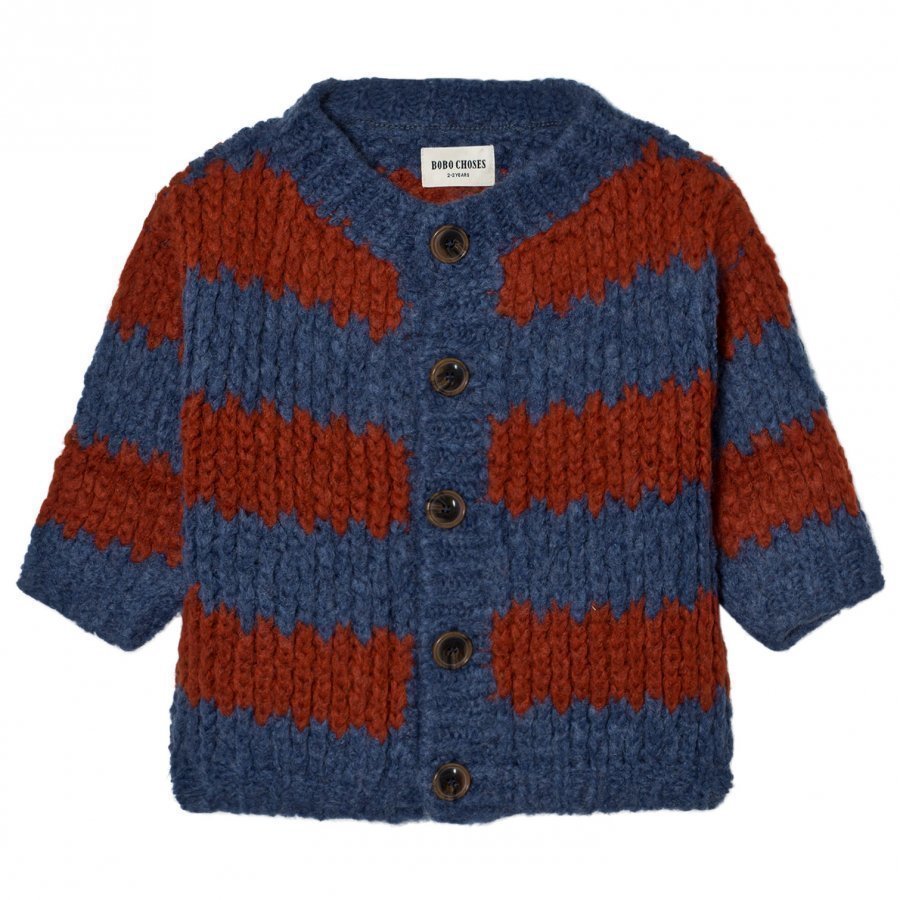 Bobo Choses Knitted Cardigan Big Stripes Paita