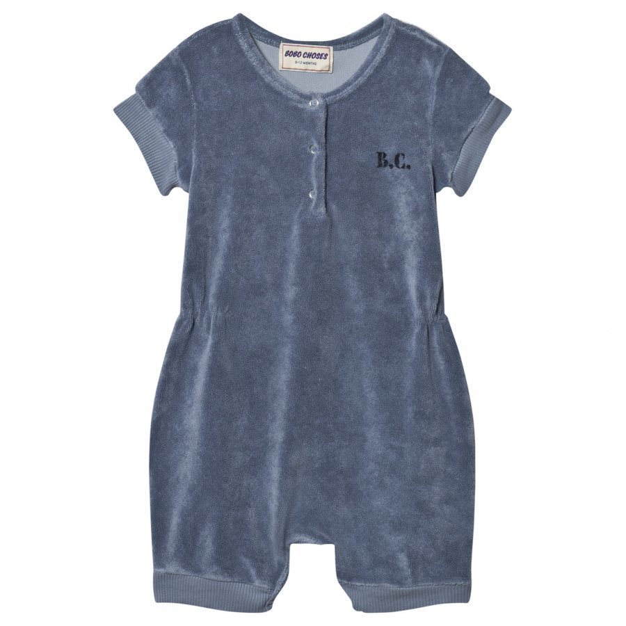 Bobo Choses Mr. Badminton Terry Romper Cloud Blue Romper Puku