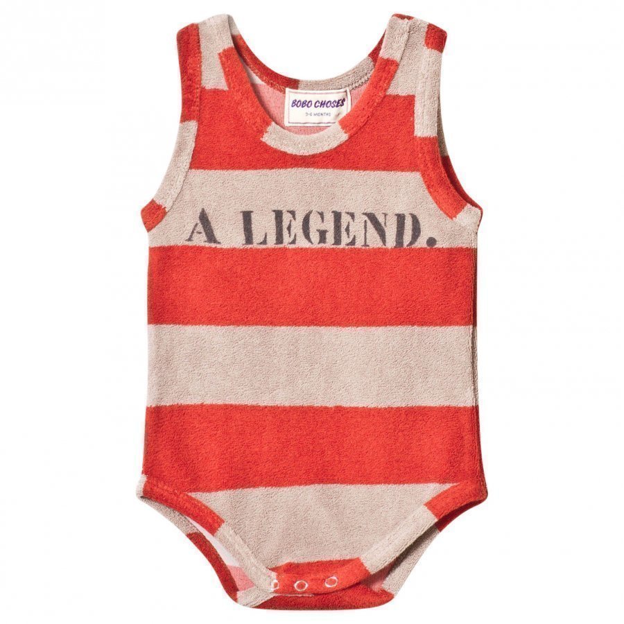 Bobo Choses Striped Terry Body A Legend Red Clay Body