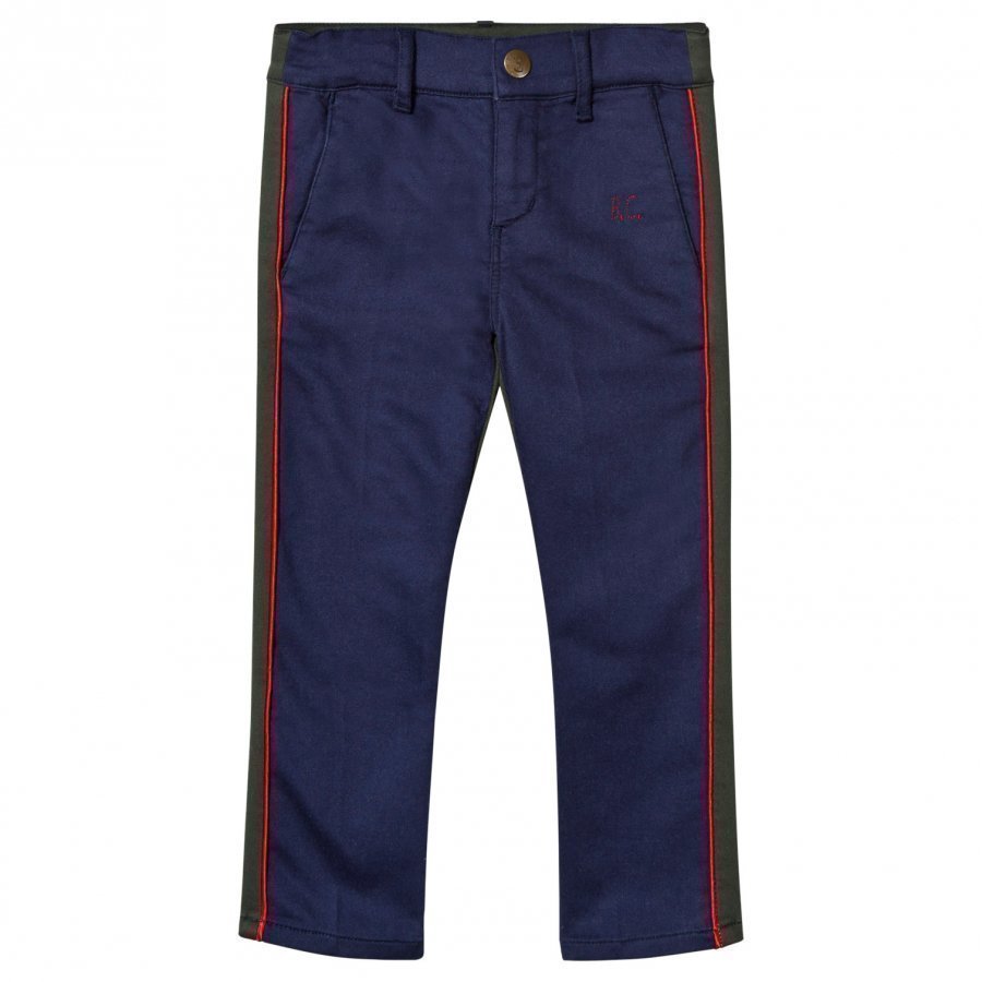 Bobo Choses Two Tone Trousers Navy/Green Housut