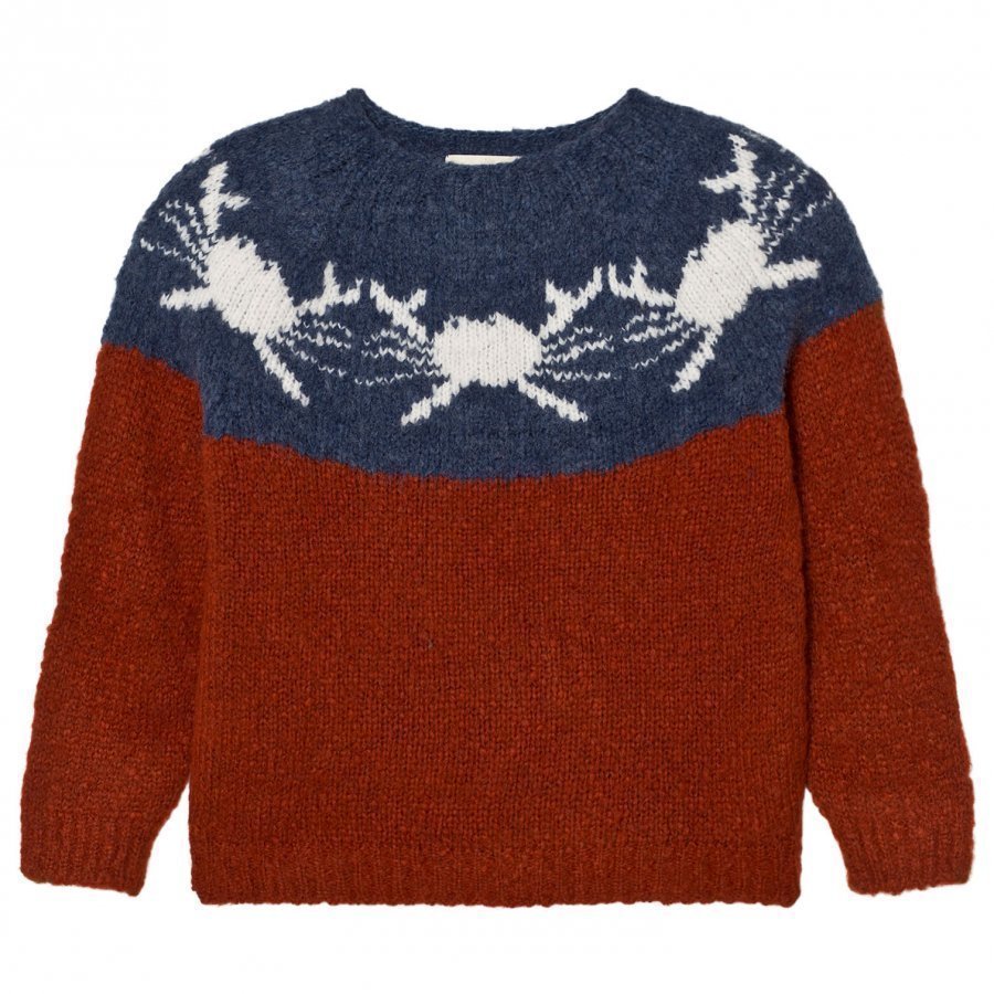 Bobo Choses Yoke Knitted Sweater Crabs Paita