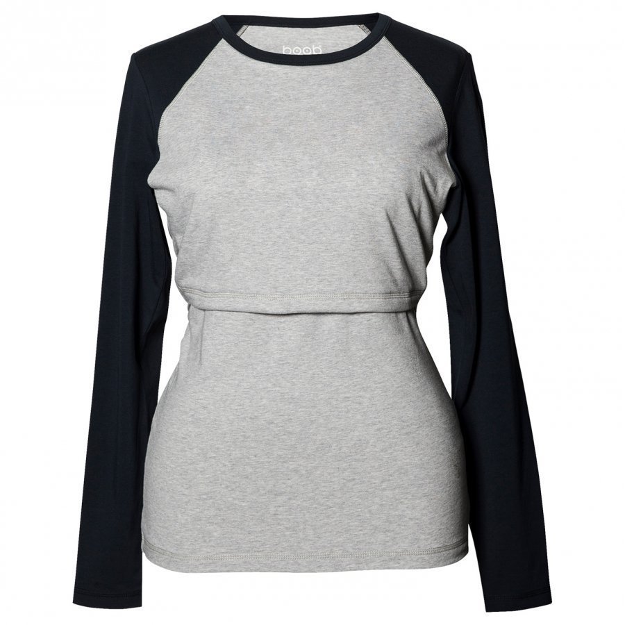 Boob B·warmer Baseball Top Grey Melange Pitkähihainen Äidille