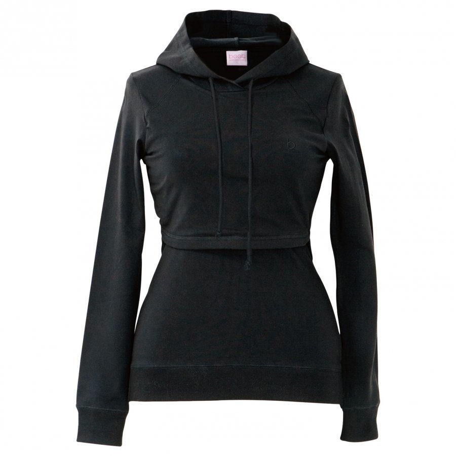 Boob B·warmer Hoodie Black Collegepusero Äidille