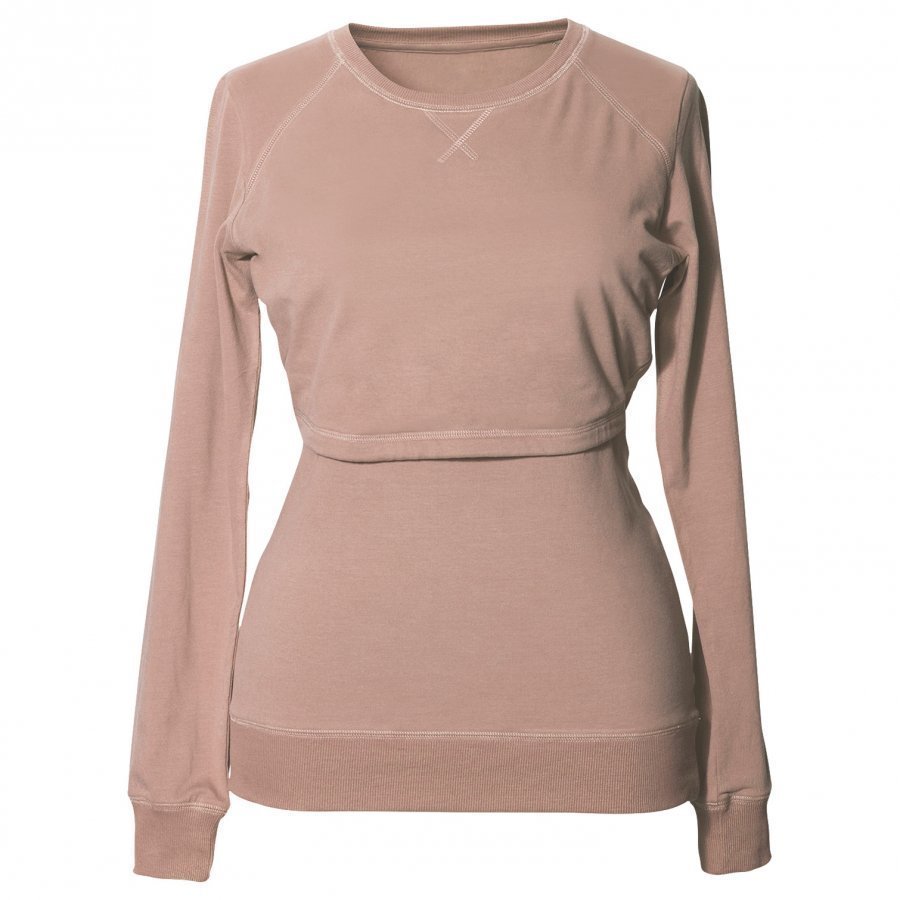 Boob B·warmer Sweatshirt Powder Beige Collegepusero Äidille