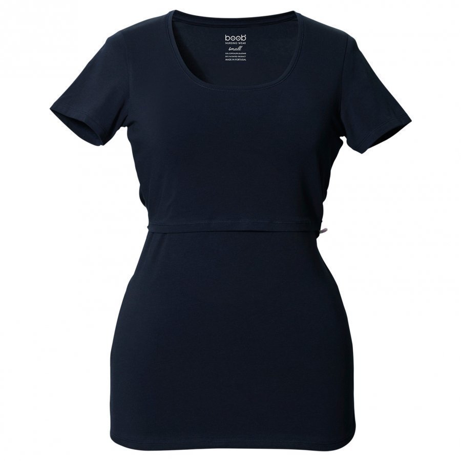 Boob Classic Top Short Sleeve Midnight Blue T-Paita Äidille