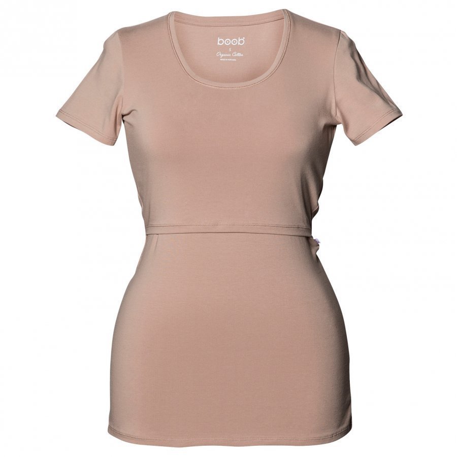 Boob Classic Top Short Sleeve Powder Beige T-Paita Äidille