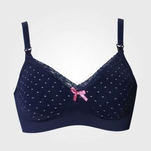 Boob Dotted Bra Dot Navy Raskausajan Rintaliivit