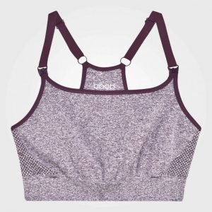 Boob Fast Food Soft Sport Bra Purple Mélange Treenipaita