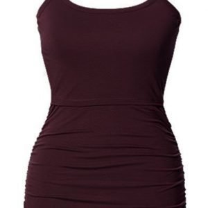 Boob Imetystoppi Ruched Singlet Burgundy red