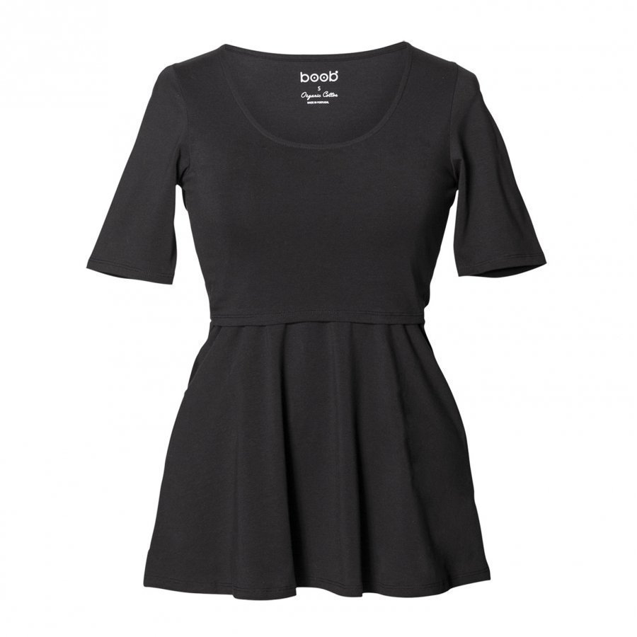 Boob Peplum Top Black Pusero Äidille