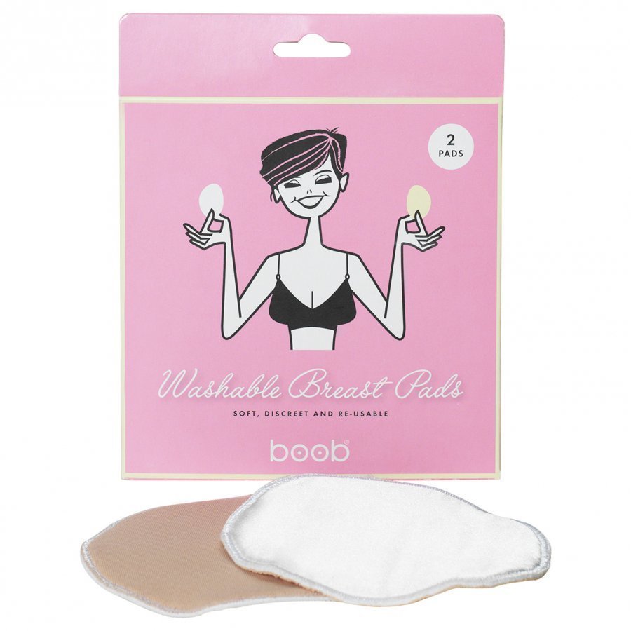 Boob Washable Pads/2pads White/Beige Imetysliivit