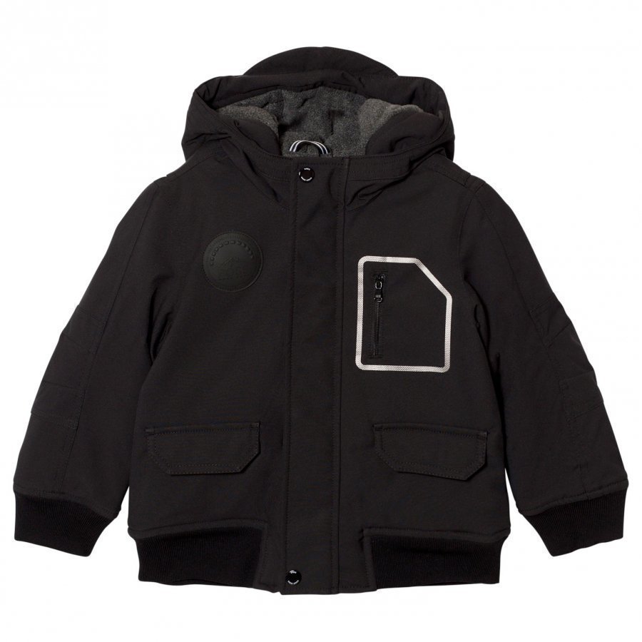 Boss Black Fleece Lined Hooded Parka Parkatakki