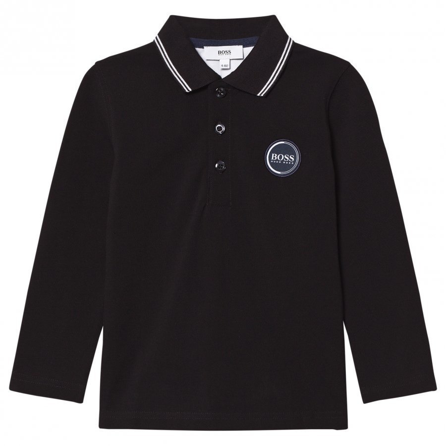 Boss Black Long Sleeve Branded Polo Pitkähihainen T-Paita
