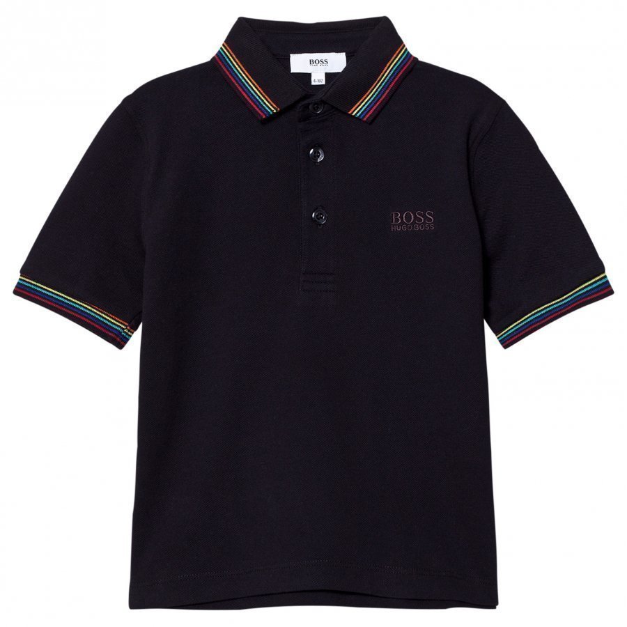 Boss Black Polo Multi Color Collar T-Paita