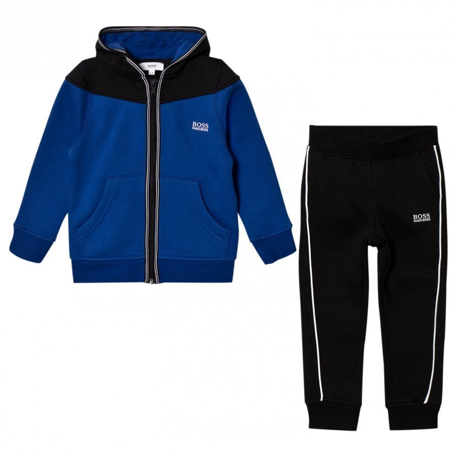 Boss Blue And Black Branded Tracksuit Verryttelyasu