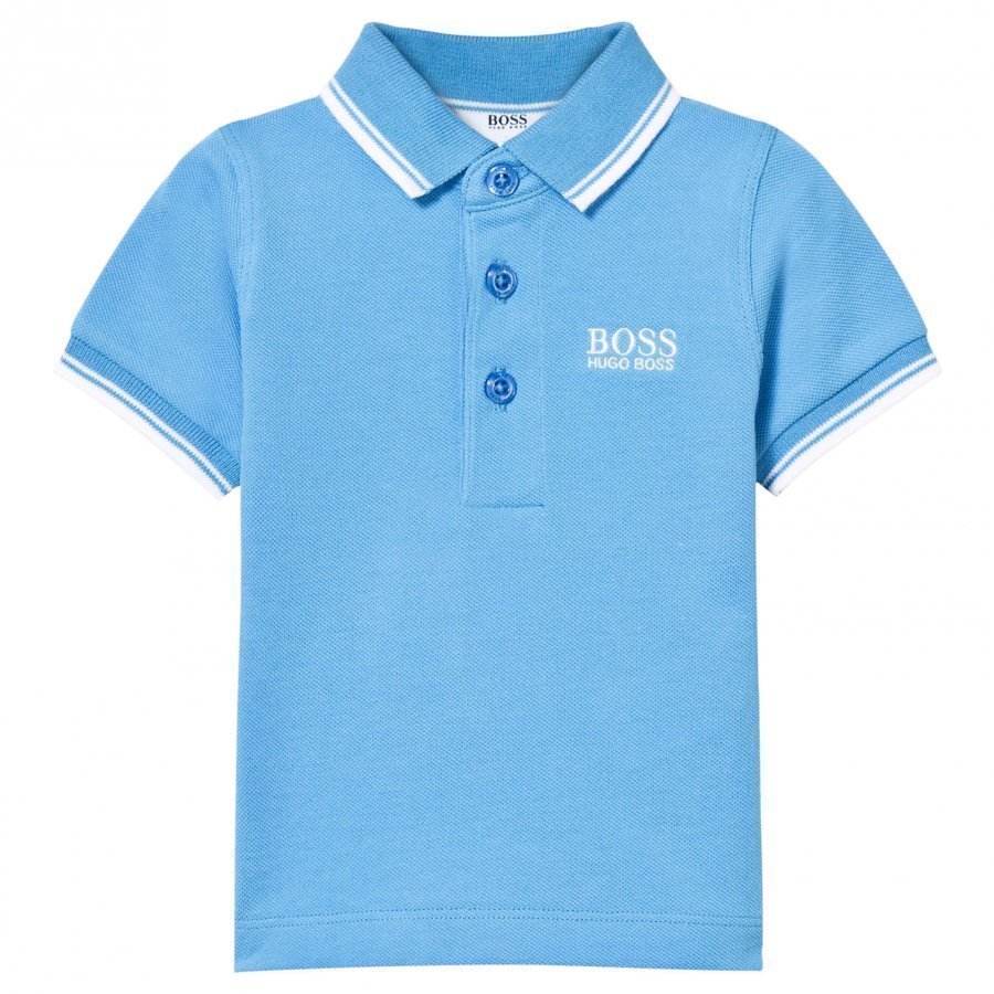 Boss Blue Classic Branded Polo Pikeepaita