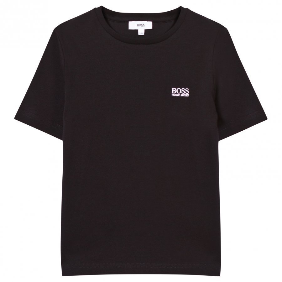 Boss Branded Tee Black With Small Logo T-Paita