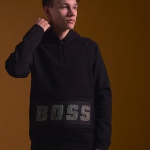 Boss Hooded Sweatshirt Huppari Musta