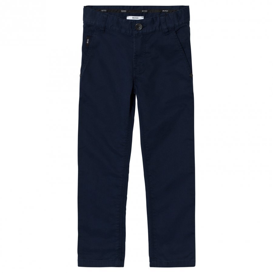 Boss Navy Chino Trousers Chinos Housut