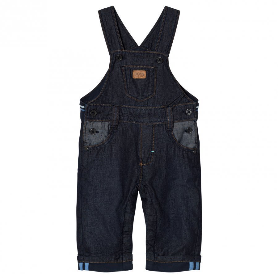 Boss Navy Denim Overalls Lappuhaalari