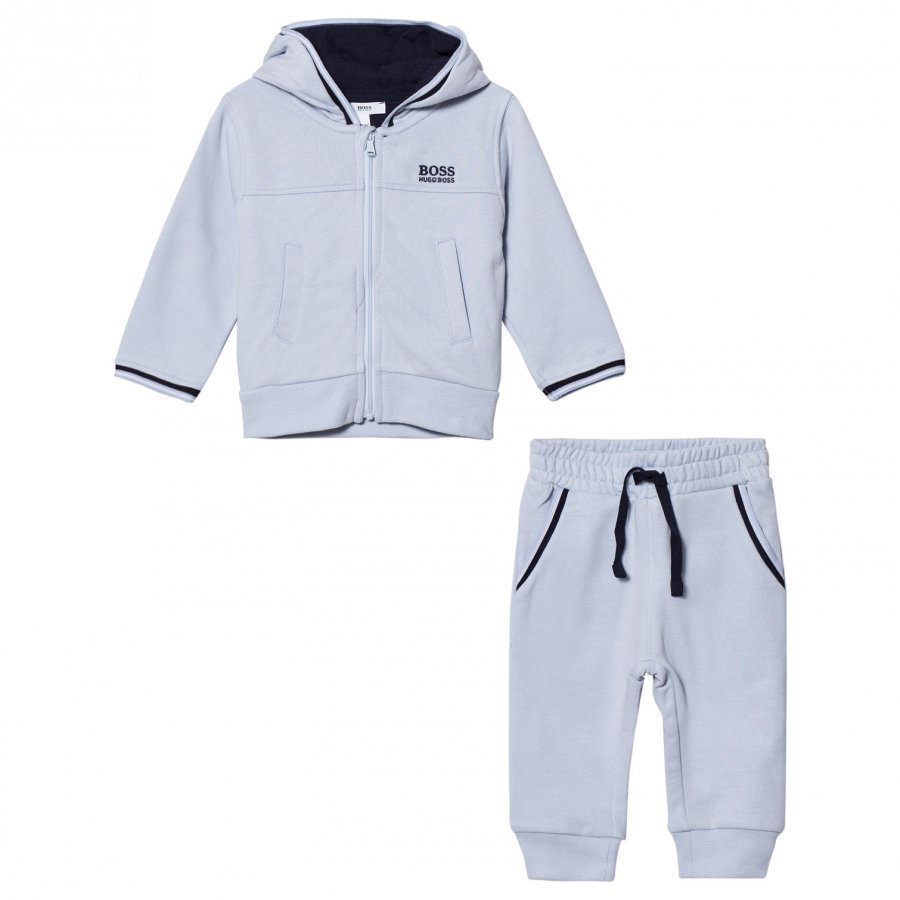 Boss Pale Blue Branded Tracksuit Verryttelyasu