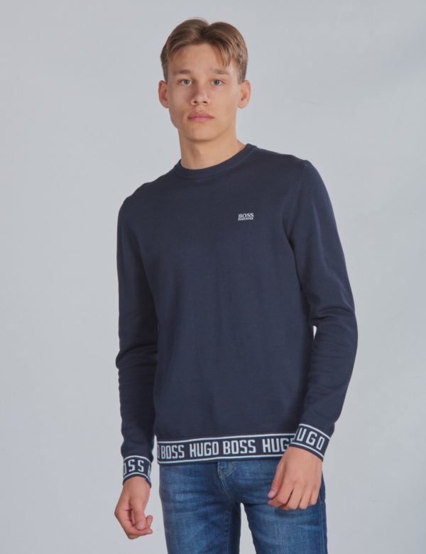 Boss Pullover Neule Sininen