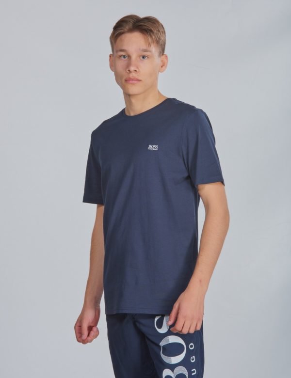 Boss Short Sleeves Tee Shirt T-Paita Sininen