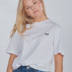 Boss Short Sleeves Tee Shirt T-Paita Valkoinen