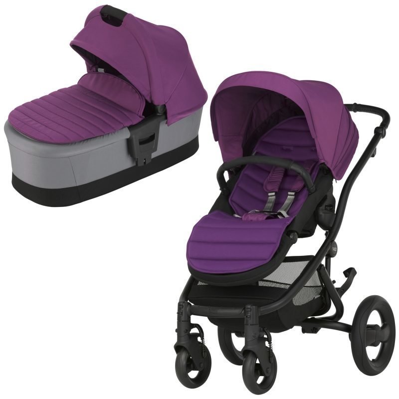 Britax Affinity 2 2016 Yhdistelmävaunut Black/Mineral Lilac Paketti